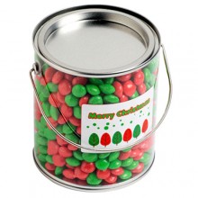 Big PVC Bucket with Christmas CHEWY Fruits 950G